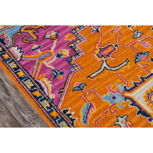 World Menagerie Lancaster Oriental Handmade Tufted Wool Area Rug